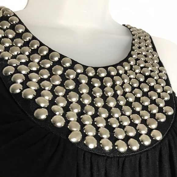 Metal Studded Sleeveless Blouse / Tank - S - Picture 3 of 8